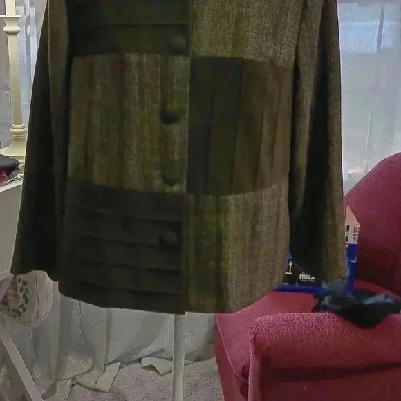 "KORET" Ladies  Olive Green Patch Jacket SZ‎ 18W - Picture 3 of 6